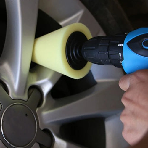 Car Wheel Detail Polishing Disc & Cone Sponge Set