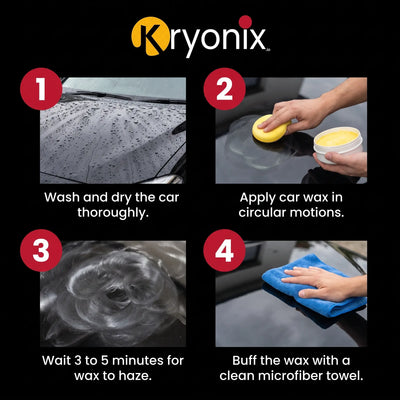 Kryonix Shine & Care Car Polish Wax (230g)